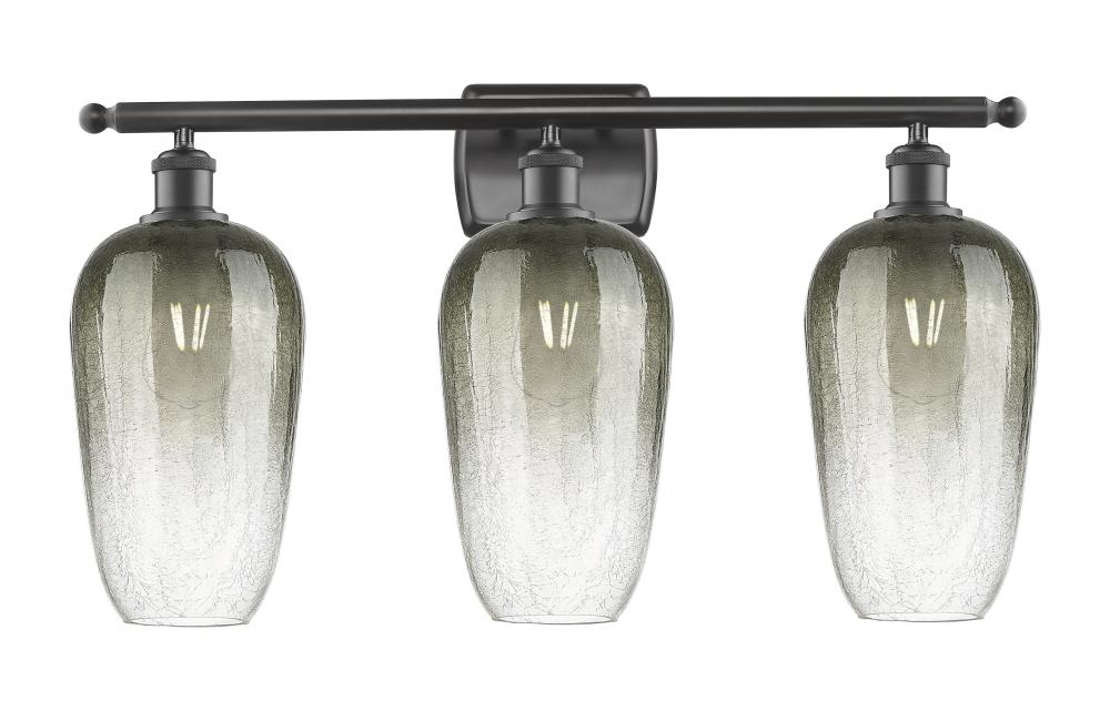 Brookhaven Flute - 3 Light - 27 inch - Oil Rubbed Bronze - Bath Vanity Light