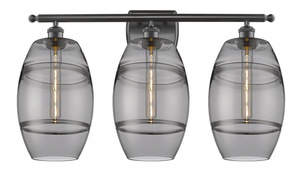 Vaz - 3 Light - 28 inch - Oil Rubbed Bronze - Bath Vanity Light