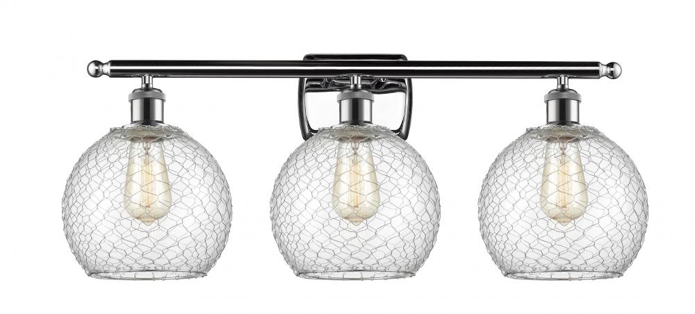 Farmhouse Chicken Wire 3 Light Bath Vanity Light