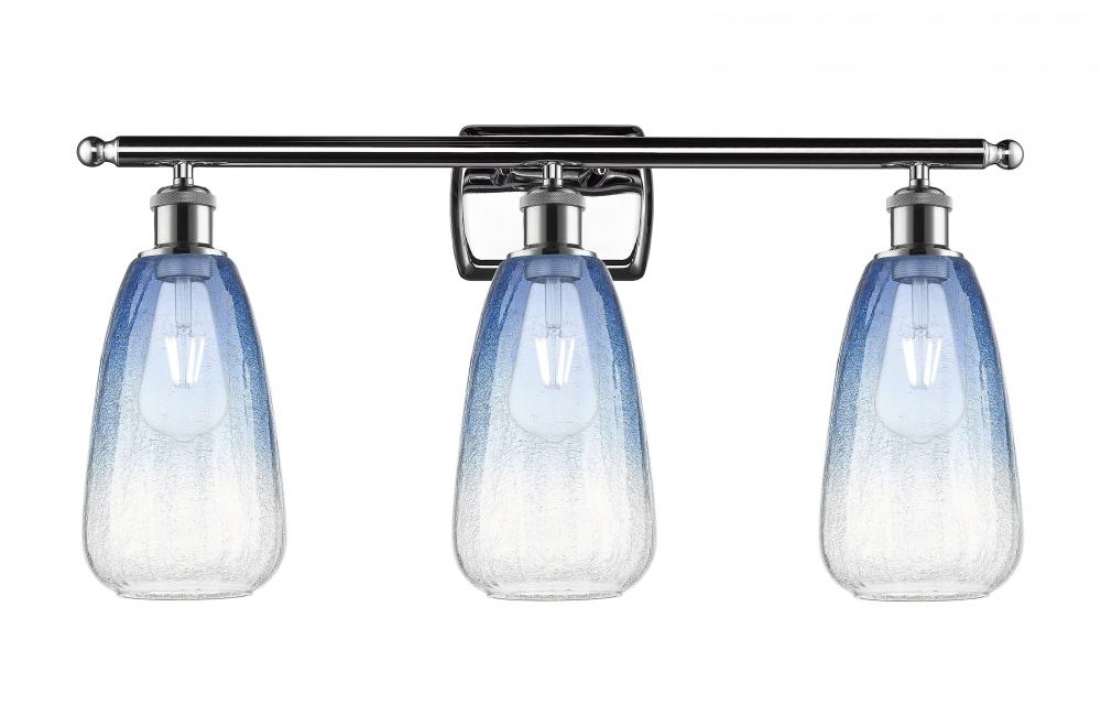 Brookhaven Almond - 3 Light - 26 inch - Polished Chrome - Bath Vanity Light