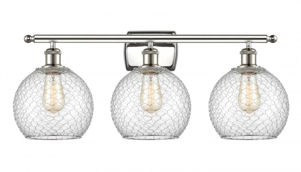 Farmhouse Chicken Wire 3 Light Bath Vanity Light