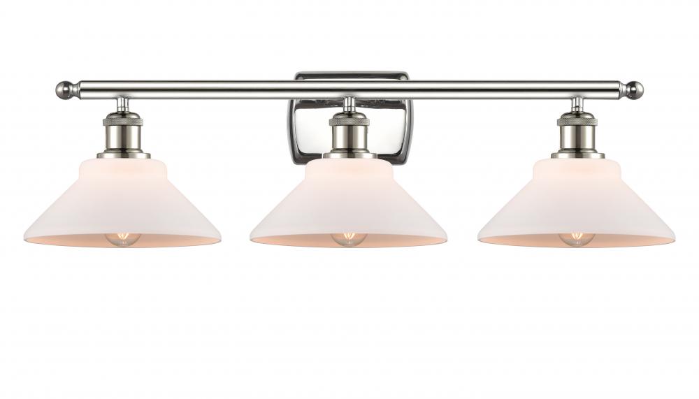 Orwell - 3 Light - 28 inch - Polished Nickel - Bath Vanity Light
