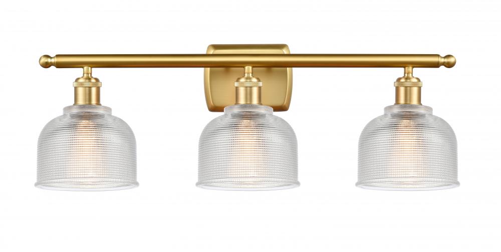 Dayton - 3 Light - 26 inch - Satin Gold - Bath Vanity Light
