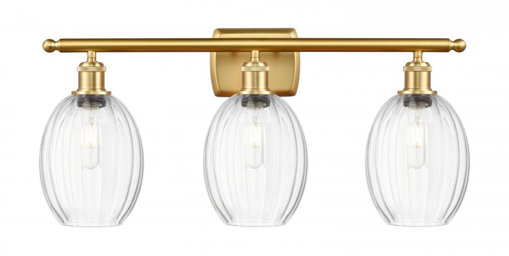 Preston Bulb - 3 Light - 26 inch - Satin Gold - Bath Vanity Light