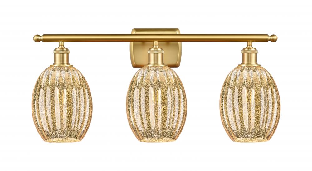 Preston Bulb - 3 Light - 26 inch - Satin Gold - Bath Vanity Light