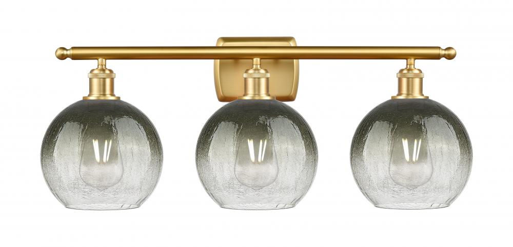 Brookhaven Globe - 3 Light - 28 inch - Satin Gold - Bath Vanity Light