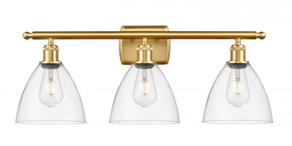 Bristol - 3 Light - 28 inch - Satin Gold - Bath Vanity Light
