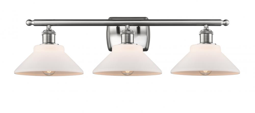 Orwell - 3 Light - 28 inch - Brushed Satin Nickel - Bath Vanity Light