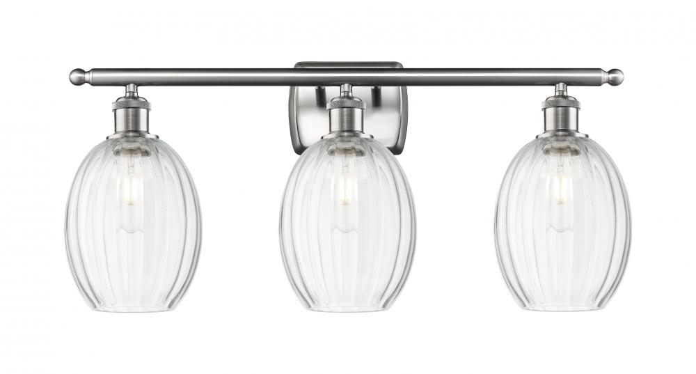 Preston Bulb - 3 Light - 26 inch - Brushed Satin Nickel - Bath Vanity Light