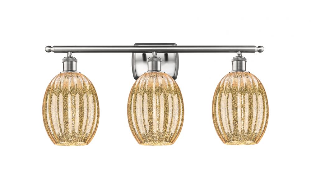 Preston Bulb - 3 Light - 26 inch - Brushed Satin Nickel - Bath Vanity Light