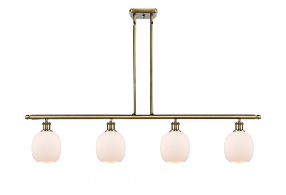 Belfast - 4 Light - 48 inch - Antique Brass - Stem hung - Island Light