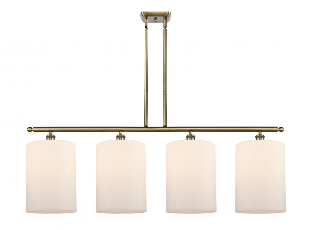 Cobbleskill - 4 Light - 48 inch - Antique Brass - Stem hung - Island Light