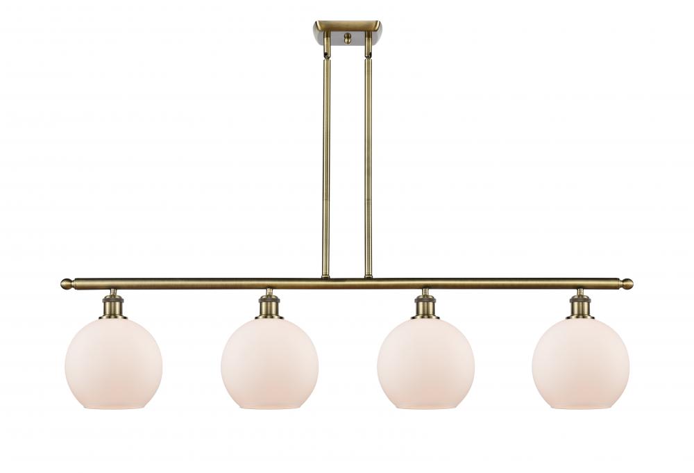 Athens - 4 Light - 48 inch - Antique Brass - Stem hung - Island Light