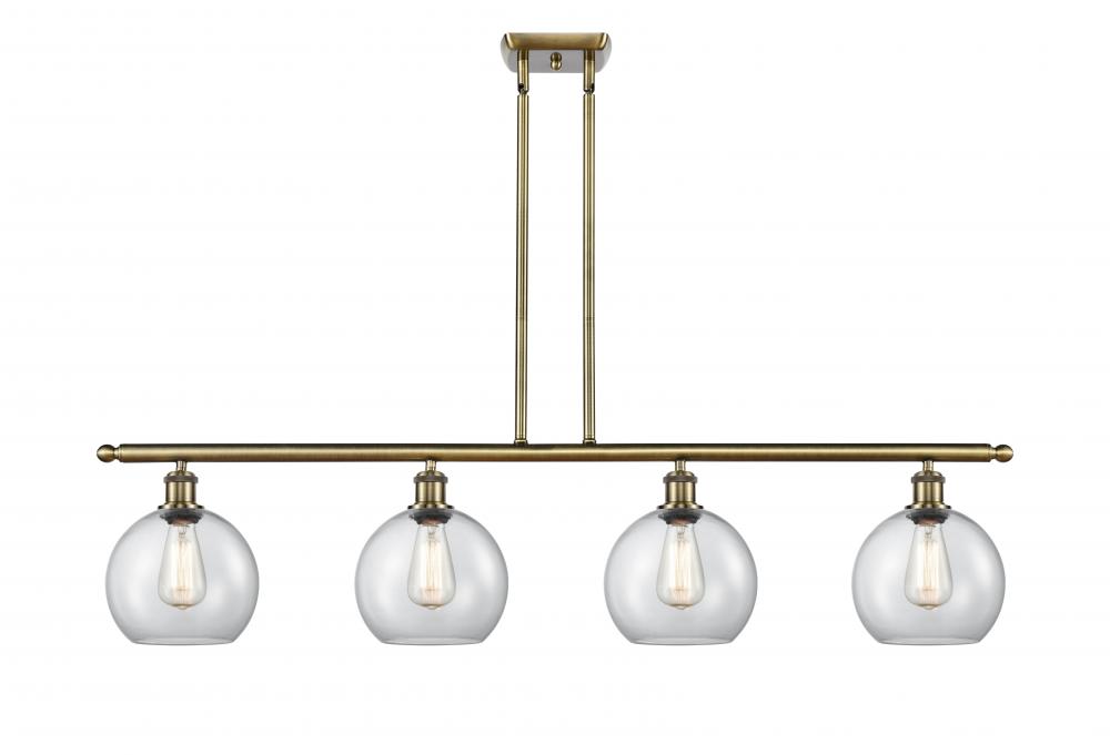 Athens - 4 Light - 48 inch - Antique Brass - Stem hung - Island Light