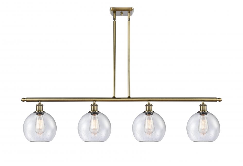 Athens - 4 Light - 48 inch - Antique Brass - Stem hung - Island Light