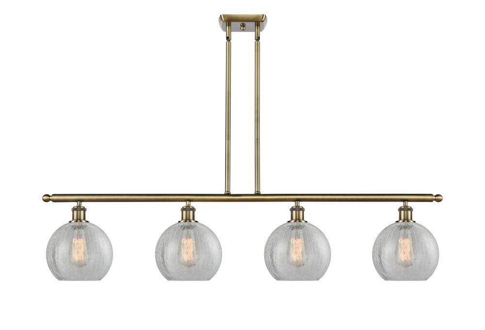 Athens - 4 Light - 48 inch - Antique Brass - Stem hung - Island Light