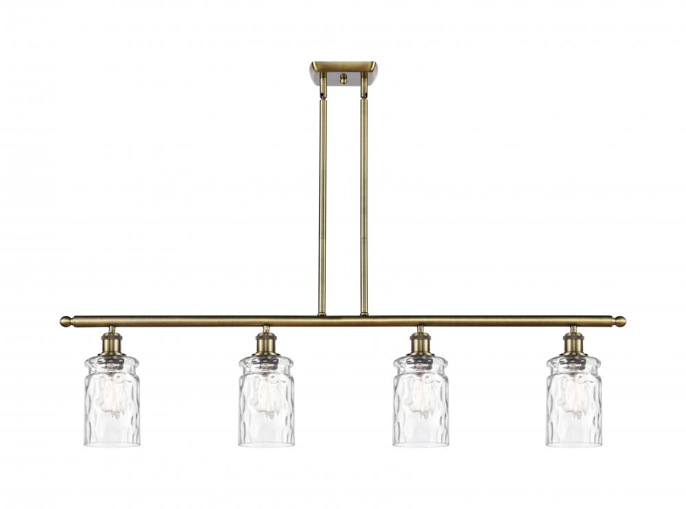 Candor - 4 Light - 48 inch - Antique Brass - Stem hung - Island Light