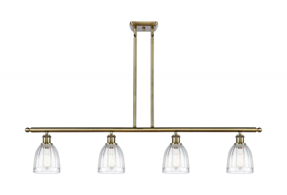 Brookfield - 4 Light - 48 inch - Antique Brass - Stem hung - Island Light