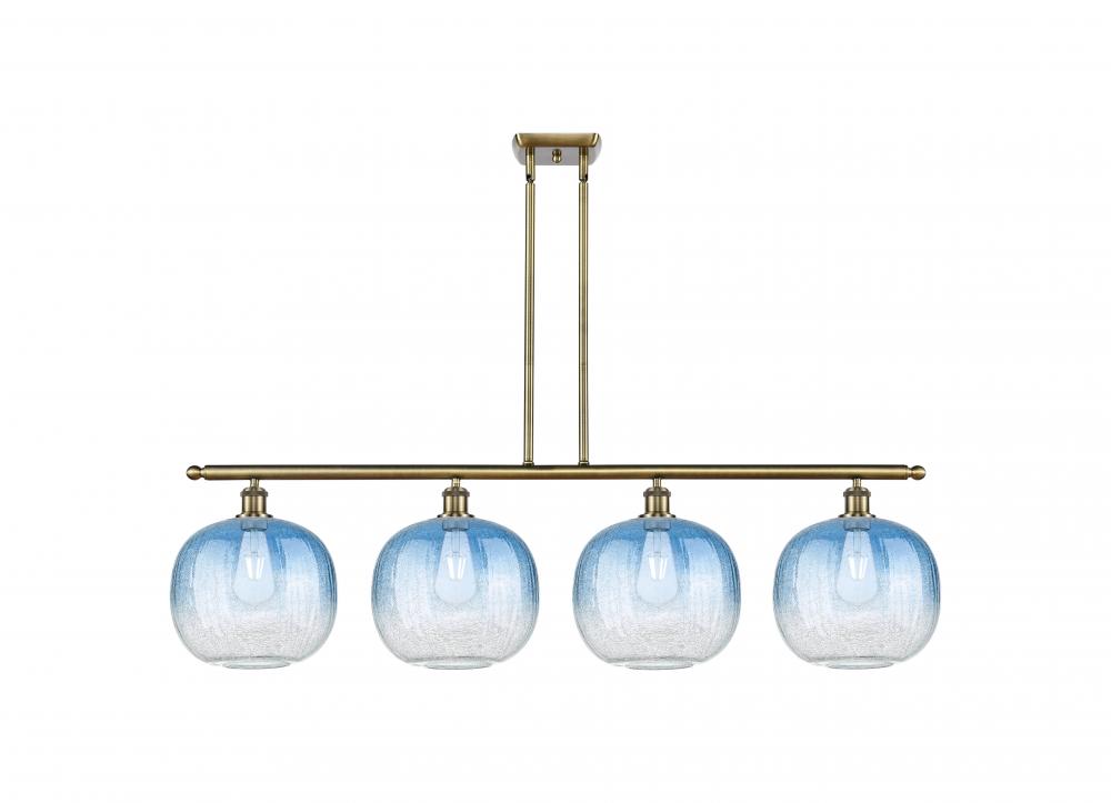 Brookhaven Sphere - 4 Light - 49 inch - Antique Brass - Stem Hung - Island Light