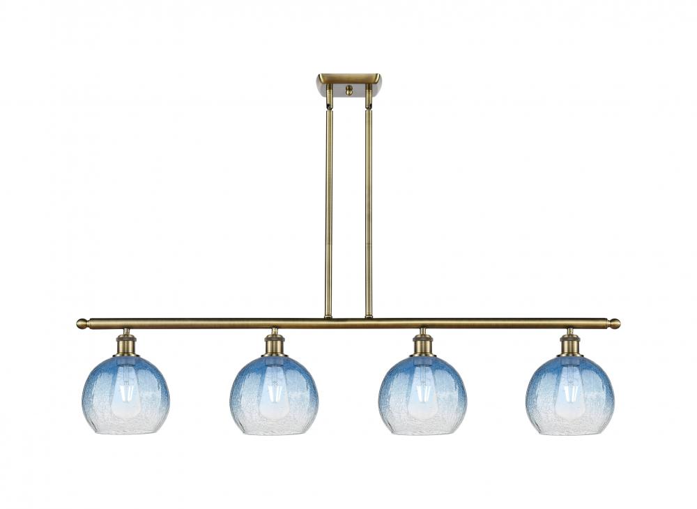 Brookhaven Globe - 4 Light - 48 inch - Antique Brass - Stem Hung - Island Light