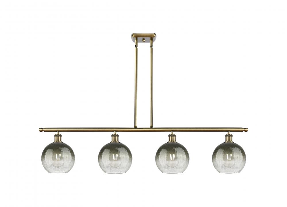 Brookhaven Globe - 4 Light - 48 inch - Antique Brass - Stem Hung - Island Light