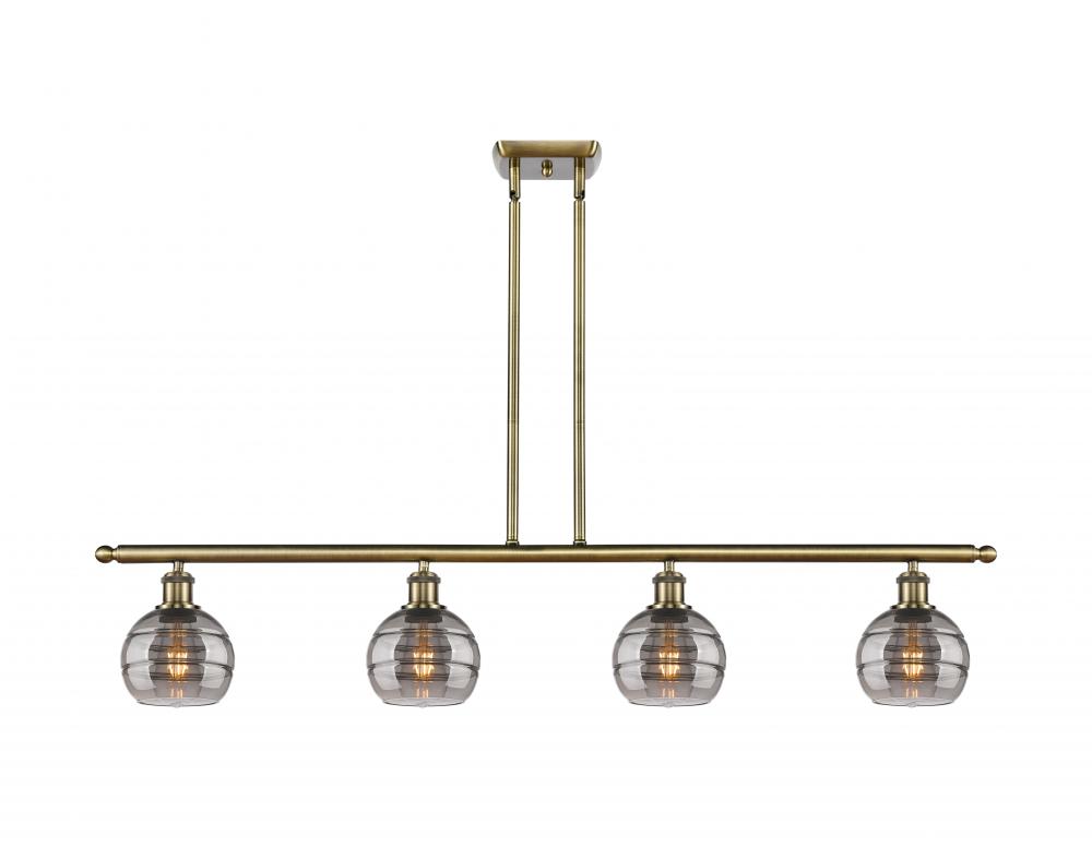 Rochester - 4 Light - 48 inch - Antique Brass - Stem hung - Island Light