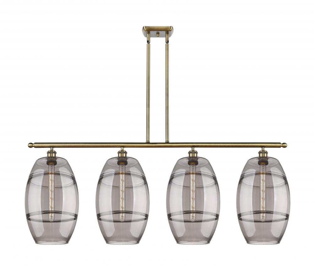 Vaz - 4 Light - 48 inch - Antique Brass - Stem hung - Island Light