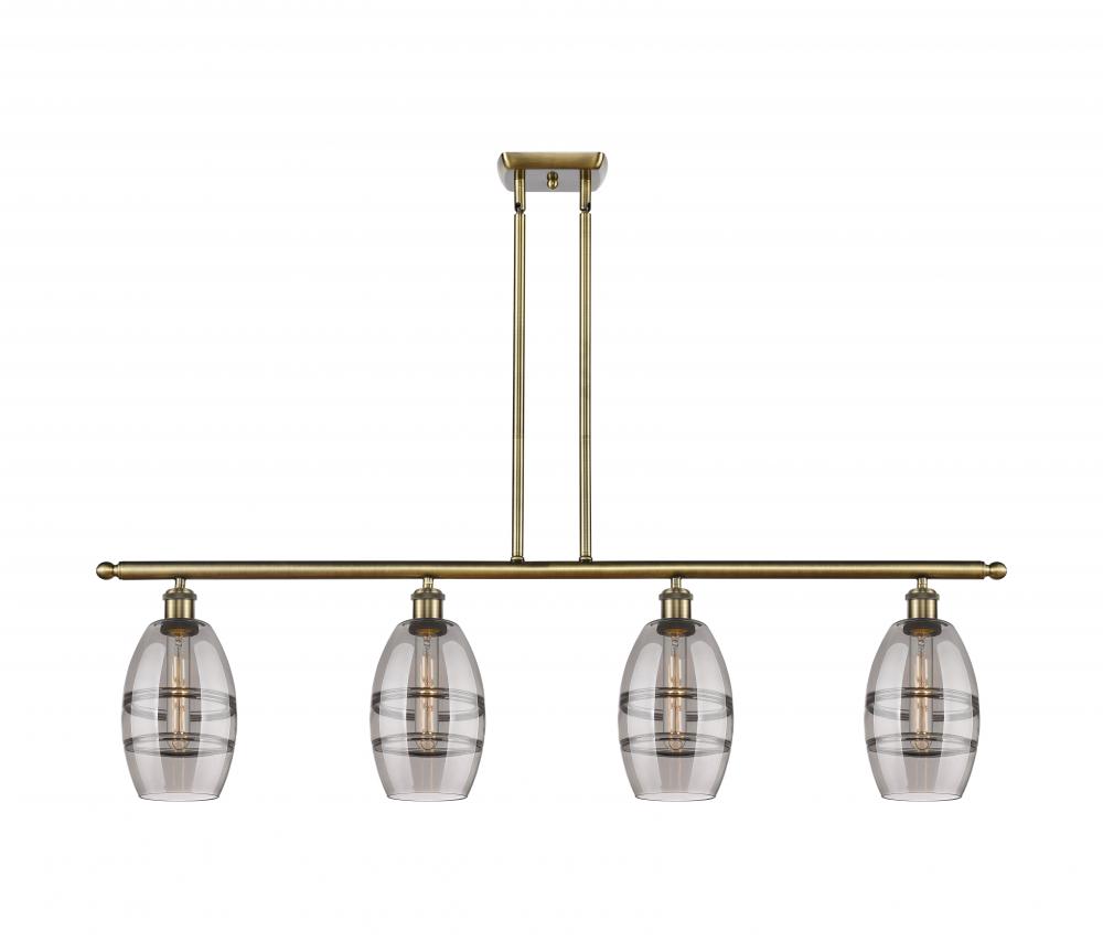Vaz - 4 Light - 48 inch - Antique Brass - Stem hung - Island Light