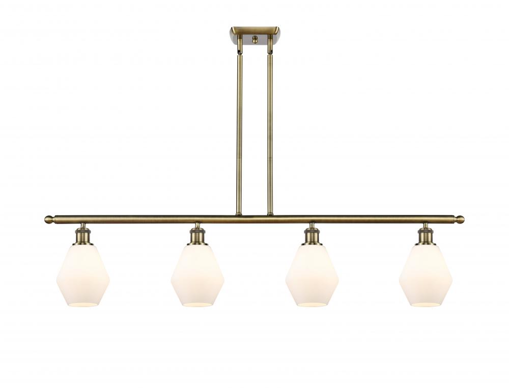 Cindyrella - 4 Light - 48 inch - Antique Brass - Stem hung - Island Light