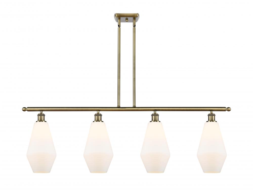 Cindyrella - 4 Light - 48 inch - Antique Brass - Stem hung - Island Light