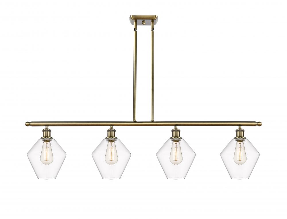 Cindyrella - 4 Light - 48 inch - Antique Brass - Stem hung - Island Light
