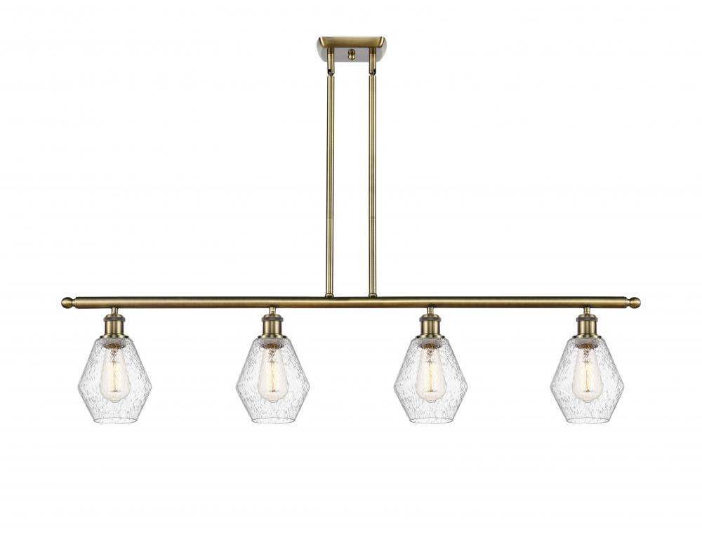 Cindyrella - 4 Light - 48 inch - Antique Brass - Stem hung - Island Light
