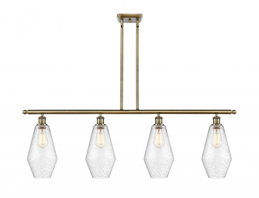 Cindyrella - 4 Light - 48 inch - Antique Brass - Stem hung - Island Light