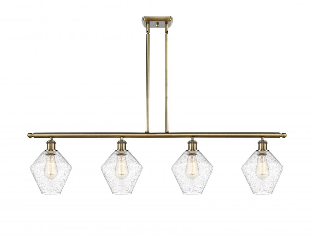 Cindyrella - 4 Light - 48 inch - Antique Brass - Stem hung - Island Light