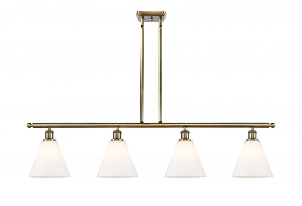 Berkshire - 4 Light - 48 inch - Antique Brass - Stem hung - Island Light
