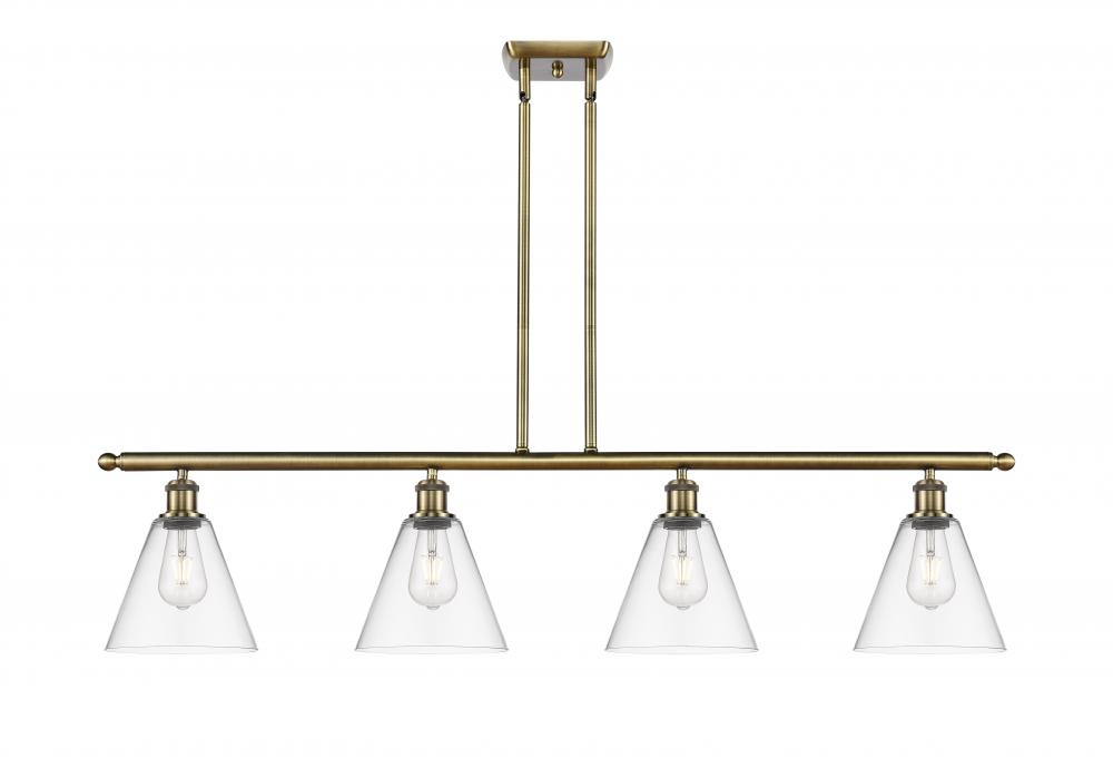 Berkshire - 4 Light - 48 inch - Antique Brass - Stem hung - Island Light