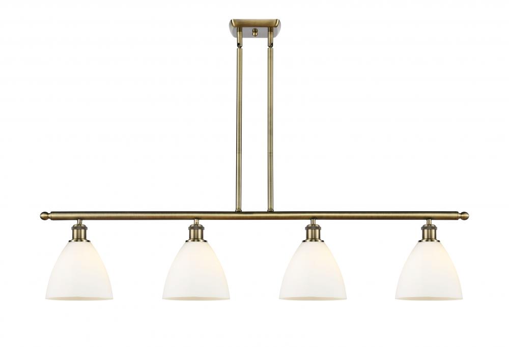 Bristol - 4 Light - 48 inch - Antique Brass - Stem hung - Island Light