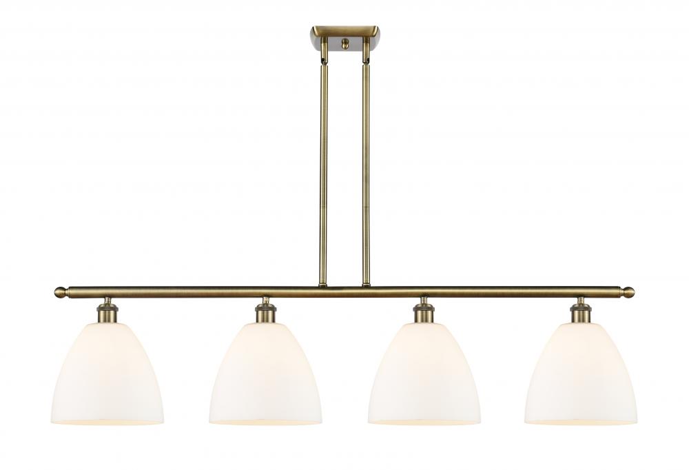 Bristol - 4 Light - 48 inch - Antique Brass - Stem hung - Island Light