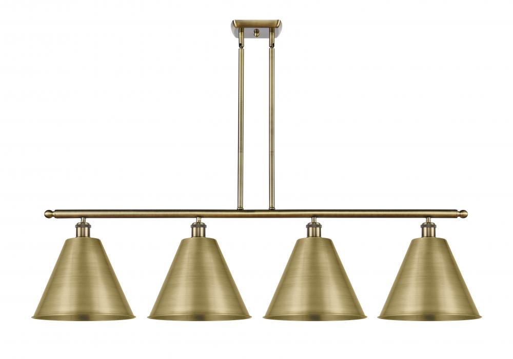 Berkshire - 4 Light - 50 inch - Antique Brass - Stem hung - Island Light