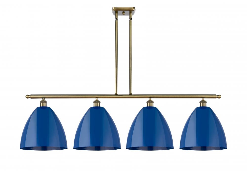 Plymouth - 4 Light - 50 inch - Antique Brass - Stem hung - Island Light