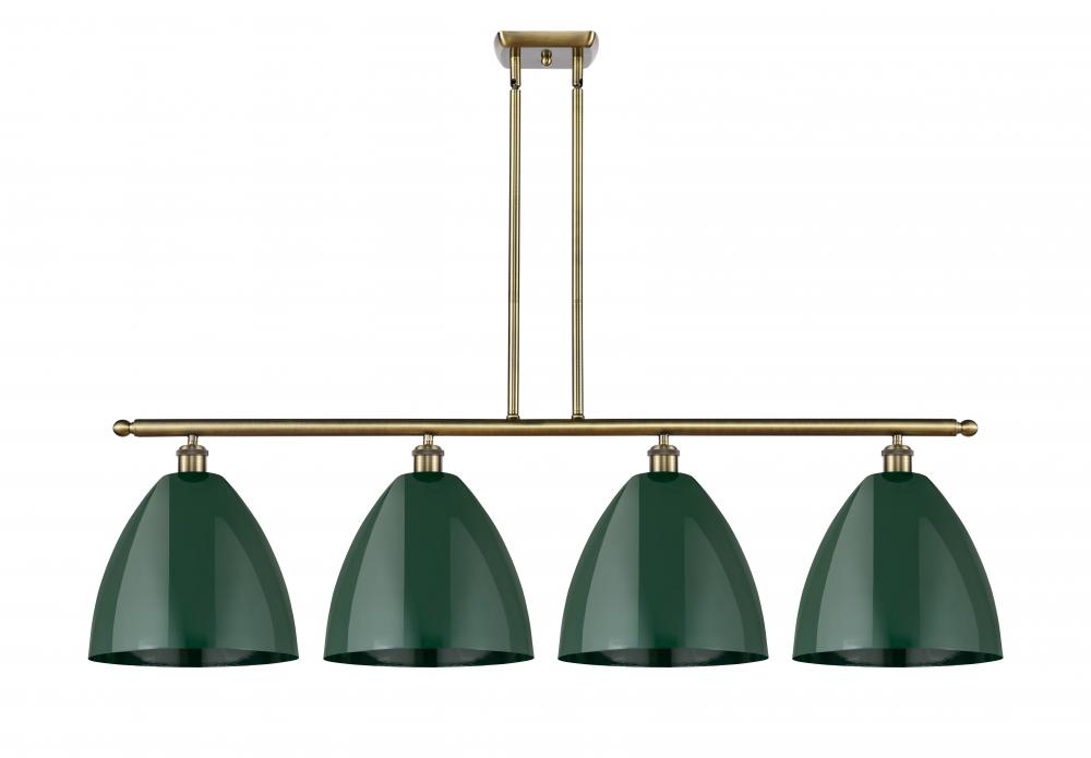 Plymouth - 4 Light - 50 inch - Antique Brass - Stem hung - Island Light