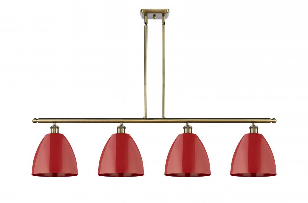 Plymouth - 4 Light - 48 inch - Antique Brass - Stem hung - Island Light