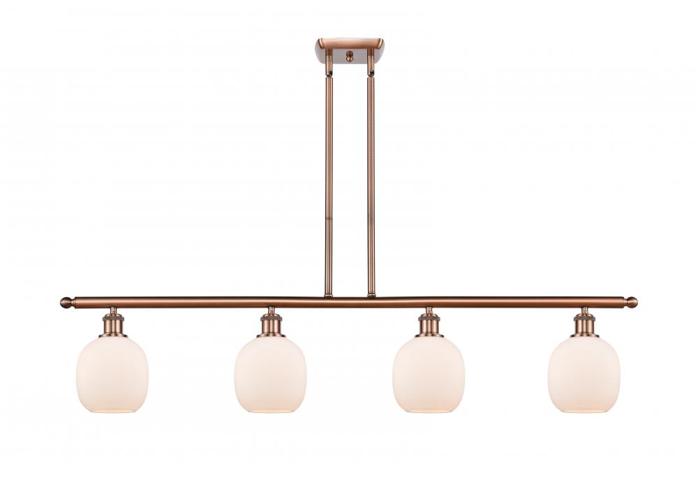 Belfast - 4 Light - 48 inch - Antique Copper - Stem hung - Island Light