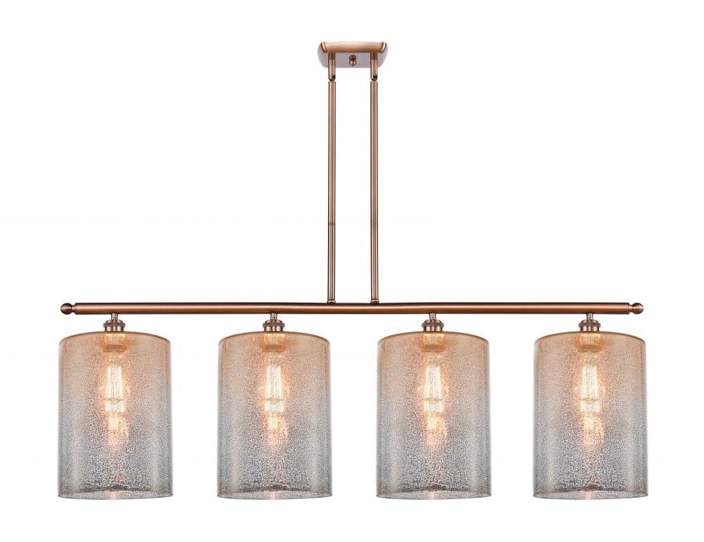 Cobbleskill - 4 Light - 48 inch - Antique Copper - Stem hung - Island Light