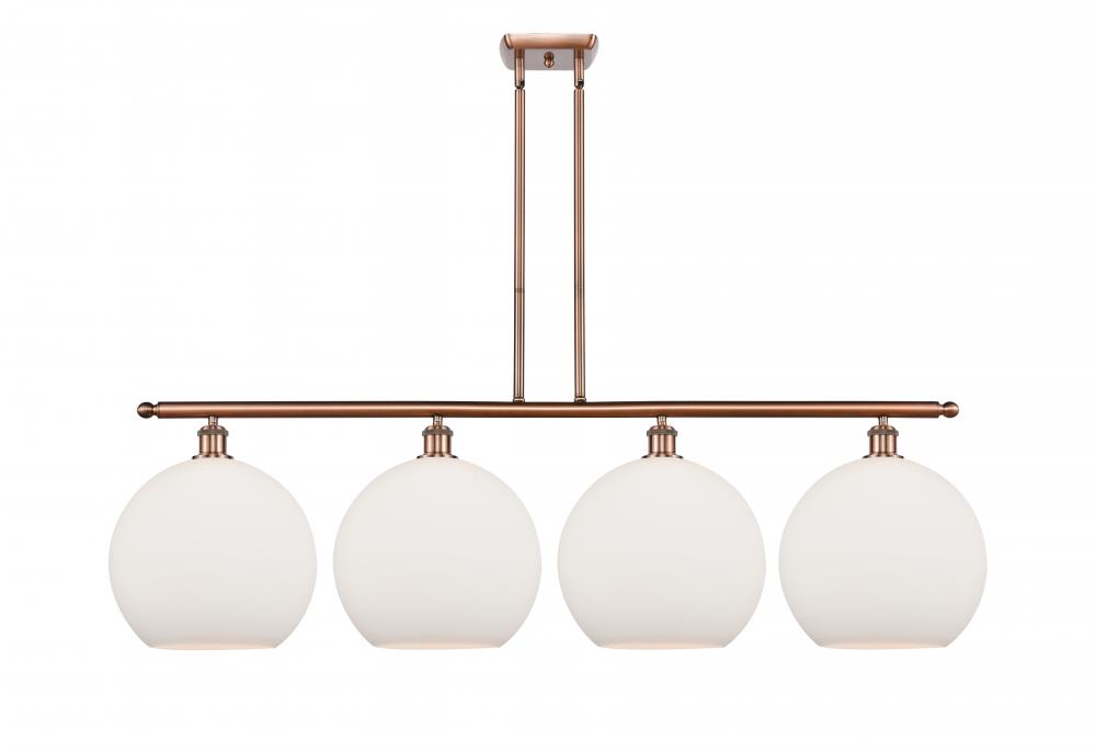 Athens - 4 Light - 50 inch - Antique Copper - Stem Hung - Island Light