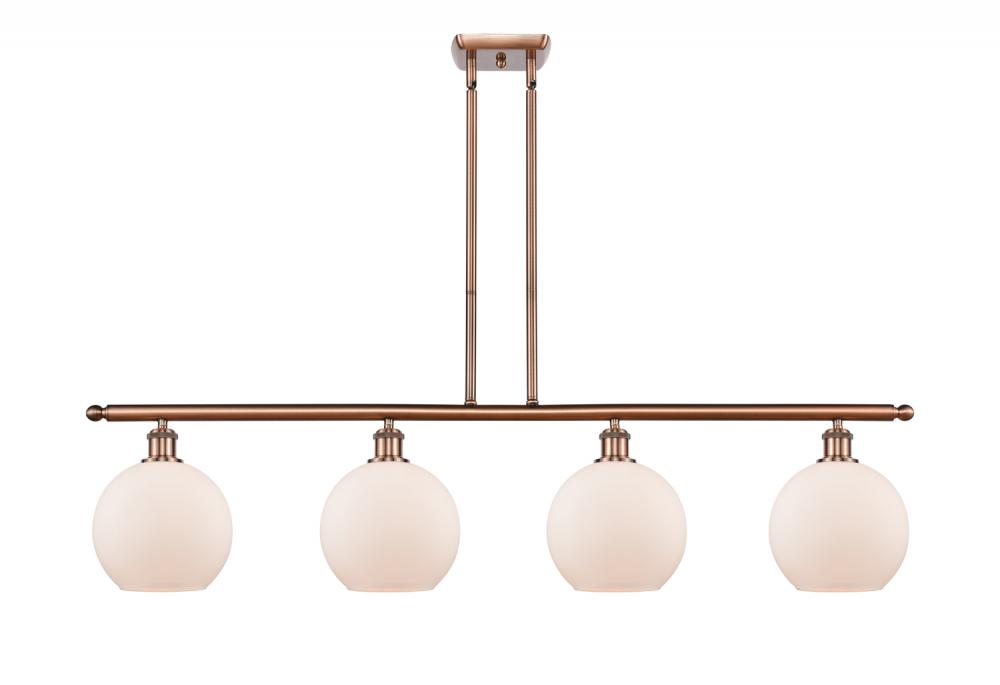 Athens - 4 Light - 48 inch - Antique Copper - Stem hung - Island Light