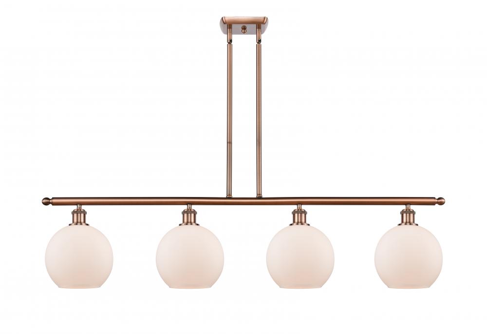 Athens - 4 Light - 48 inch - Antique Copper - Stem hung - Island Light