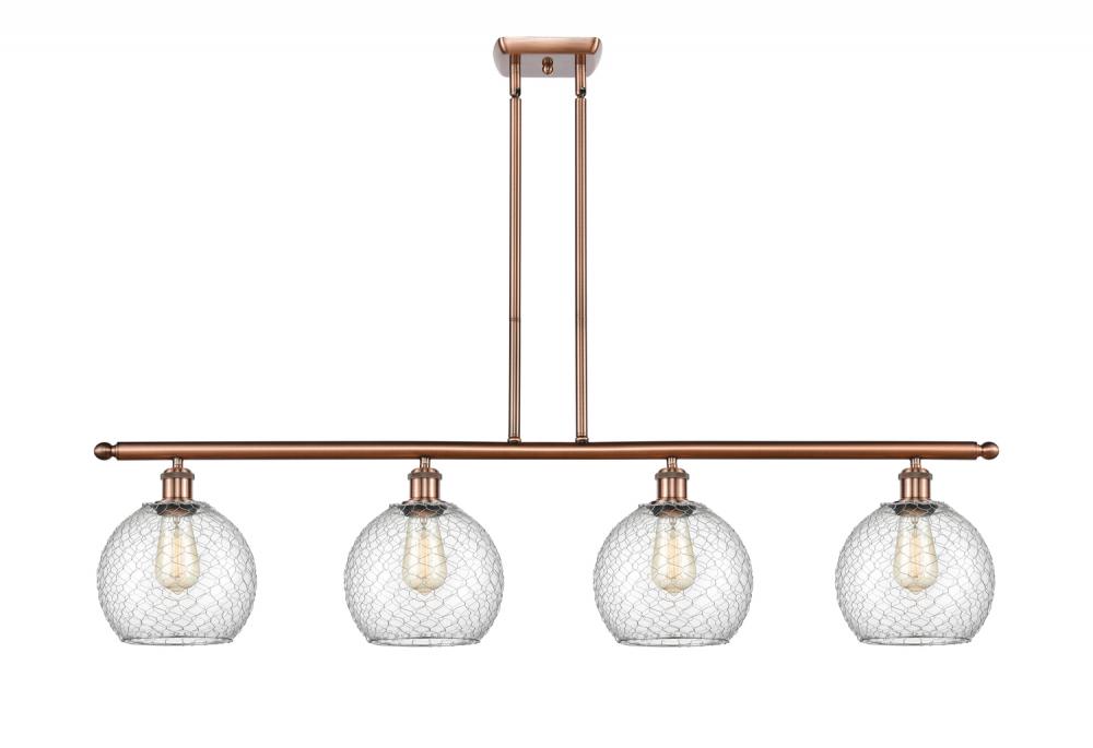 Farmhouse Chicken Wire 4 Light Island Light