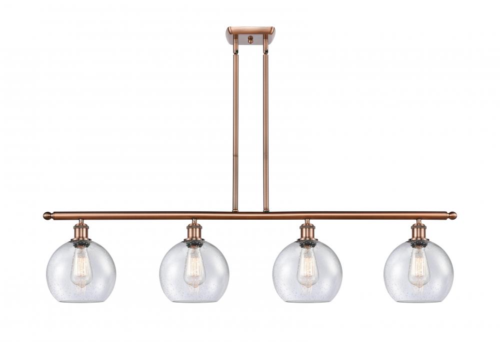 Athens - 4 Light - 48 inch - Antique Copper - Stem hung - Island Light