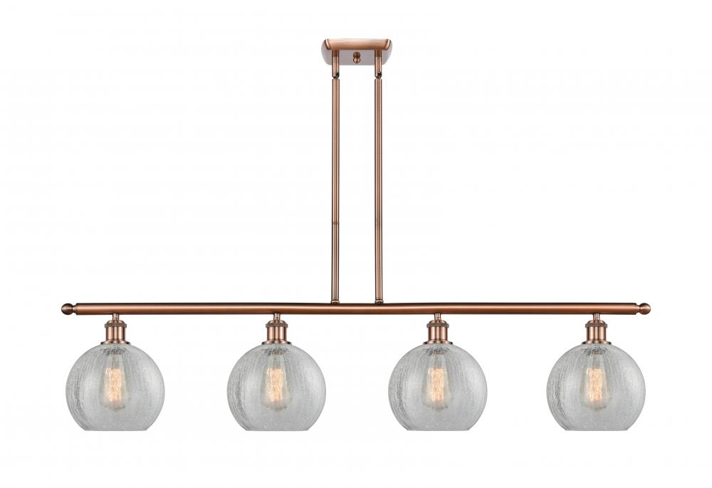 Athens - 4 Light - 48 inch - Antique Copper - Stem hung - Island Light